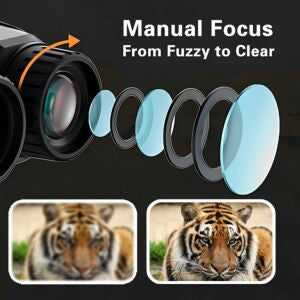 Night Vision Binoculars  8X Digital Zoom 1000ft HD 1080P with IR Illuminator & Video Recording
