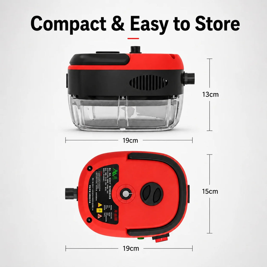 6-Speed Handheld Sanitizing High-Pressure Steam Cleaner With Brush Heads & Extended Hose For Large Capacity