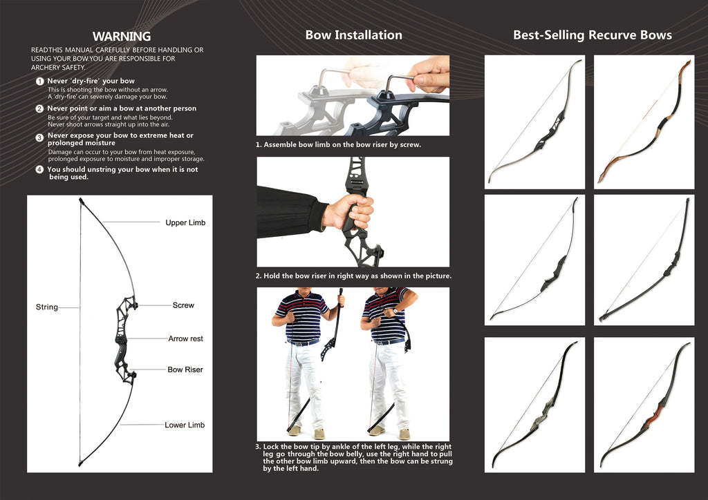 Recurve  Practice Bow and Arrow