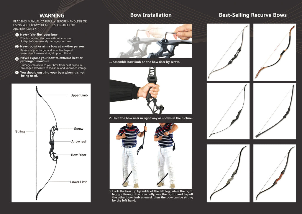 Recurve  Practice Bow and Arrow