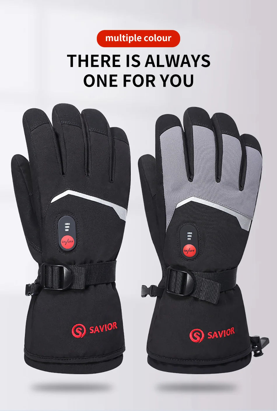 7.4V Electric Rechargeable  heated Gloves Waterproof