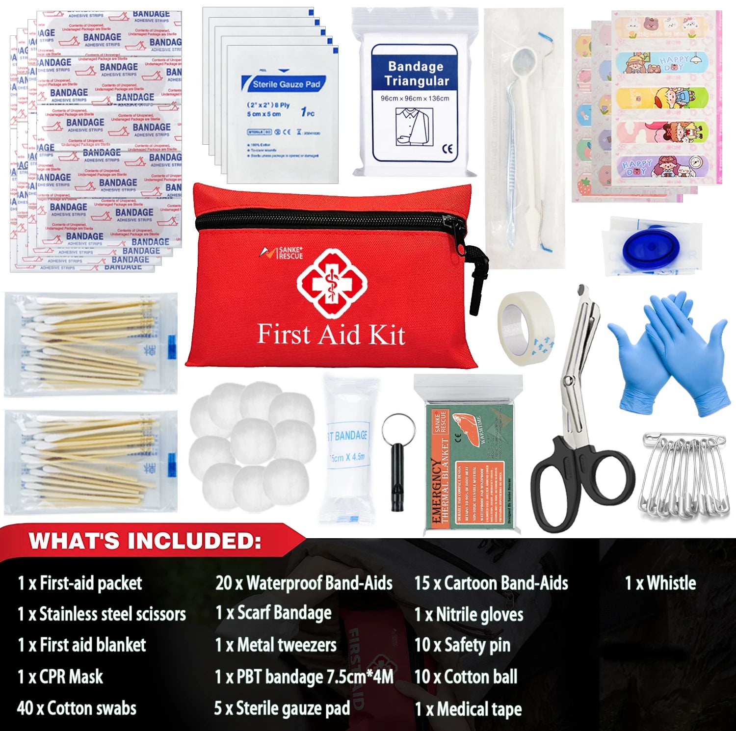 Multi-purpose small/large first aid kit: