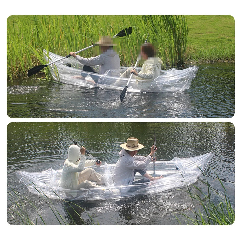 Two-Person Transparent PVC Inflatable Kayak