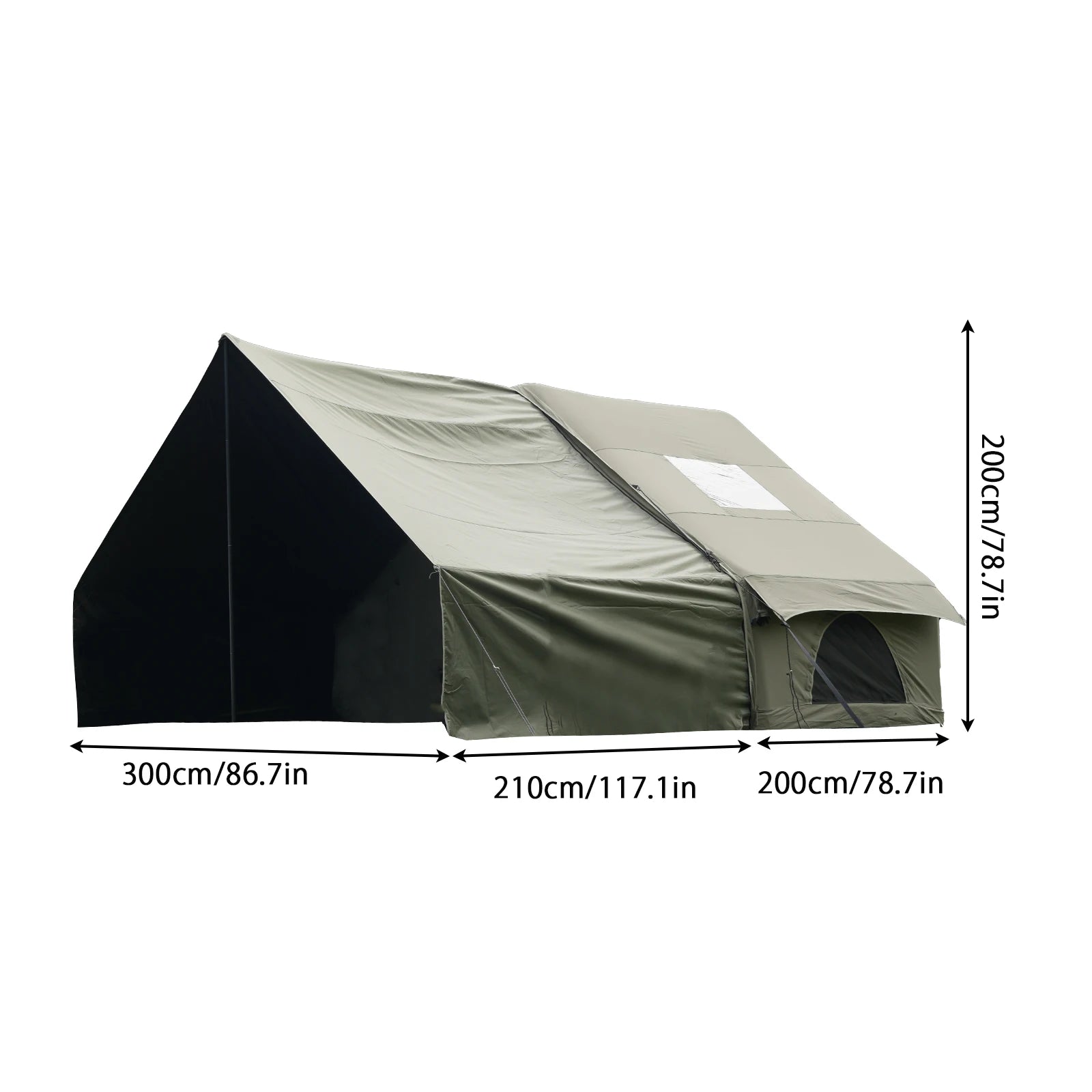Large Inflatable Camping Tent with Skylight,