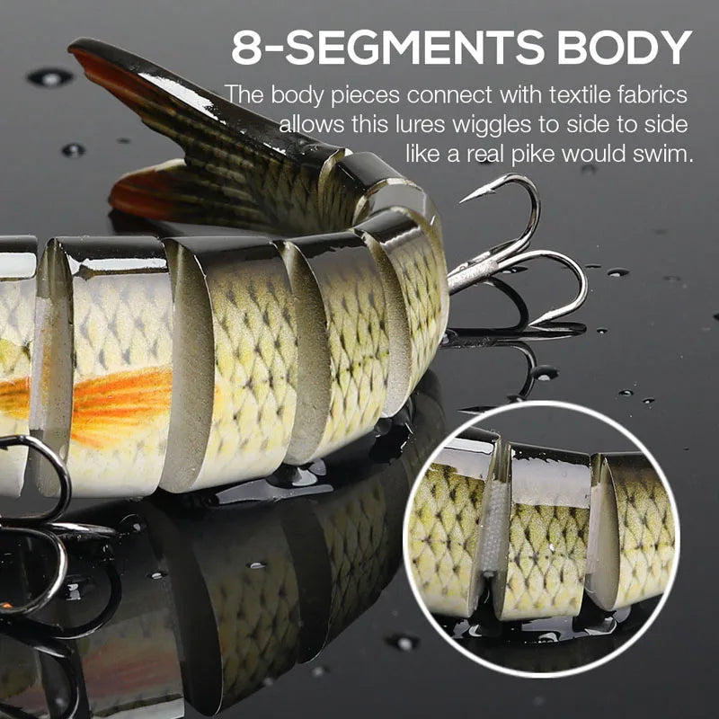 Multi Jointed Swimbait Crank Bait Slow Sinking