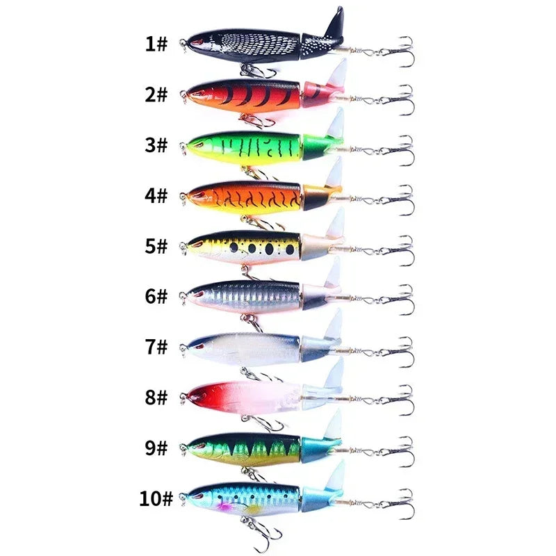 Popper Fishing Lure Set 11cm/14g Artificial  Bait