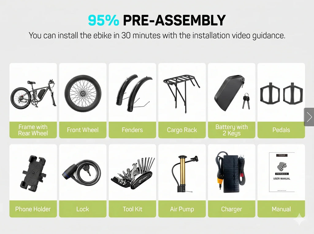 NEW Q8PLUS 5000W adult electric bicycle, 45MPH dual motor