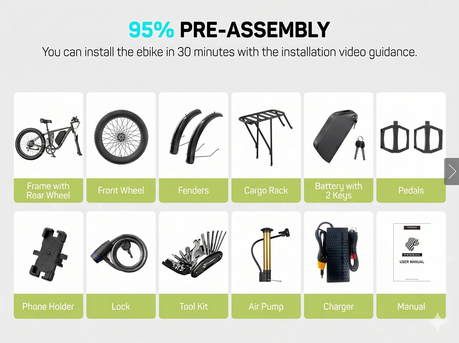 NEW Q8PLUS 5000W adult electric bicycle, 45MPH dual motor