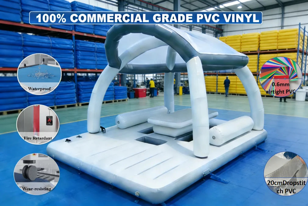 Water Party Inflatable Floating Dock Platform Sofa Boat