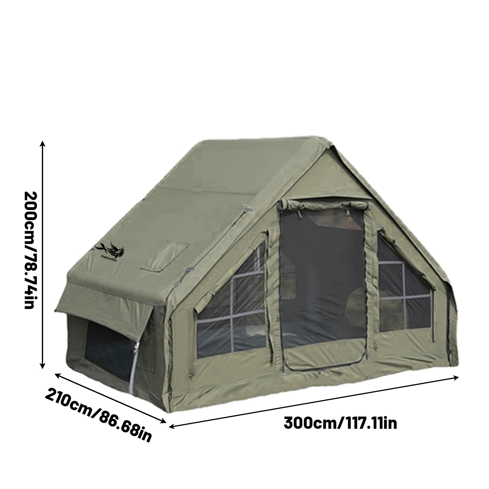 Large Inflatable Camping Tent with Skylight,