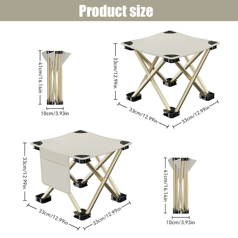 Outdoor Portable Folding Stool Camping Collapsible ultralight