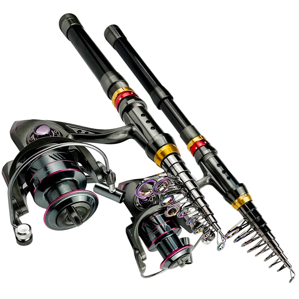 Fishing Rod And Reel Telescopic Fishing Pole