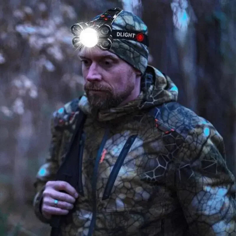 Rechargeable Headlamp Powerful Led Lantern Portable Headlight