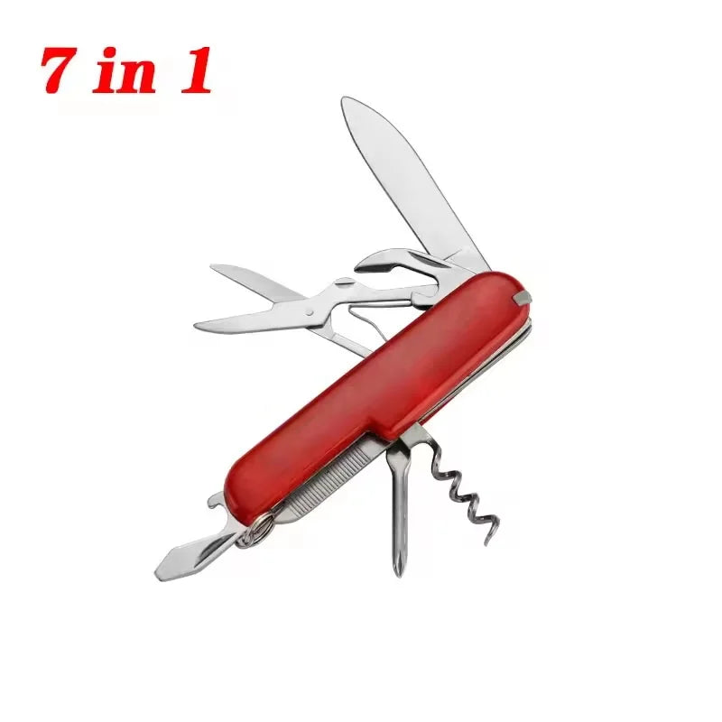 Swiss Folding Knife Stainless Steel  Survival Knife