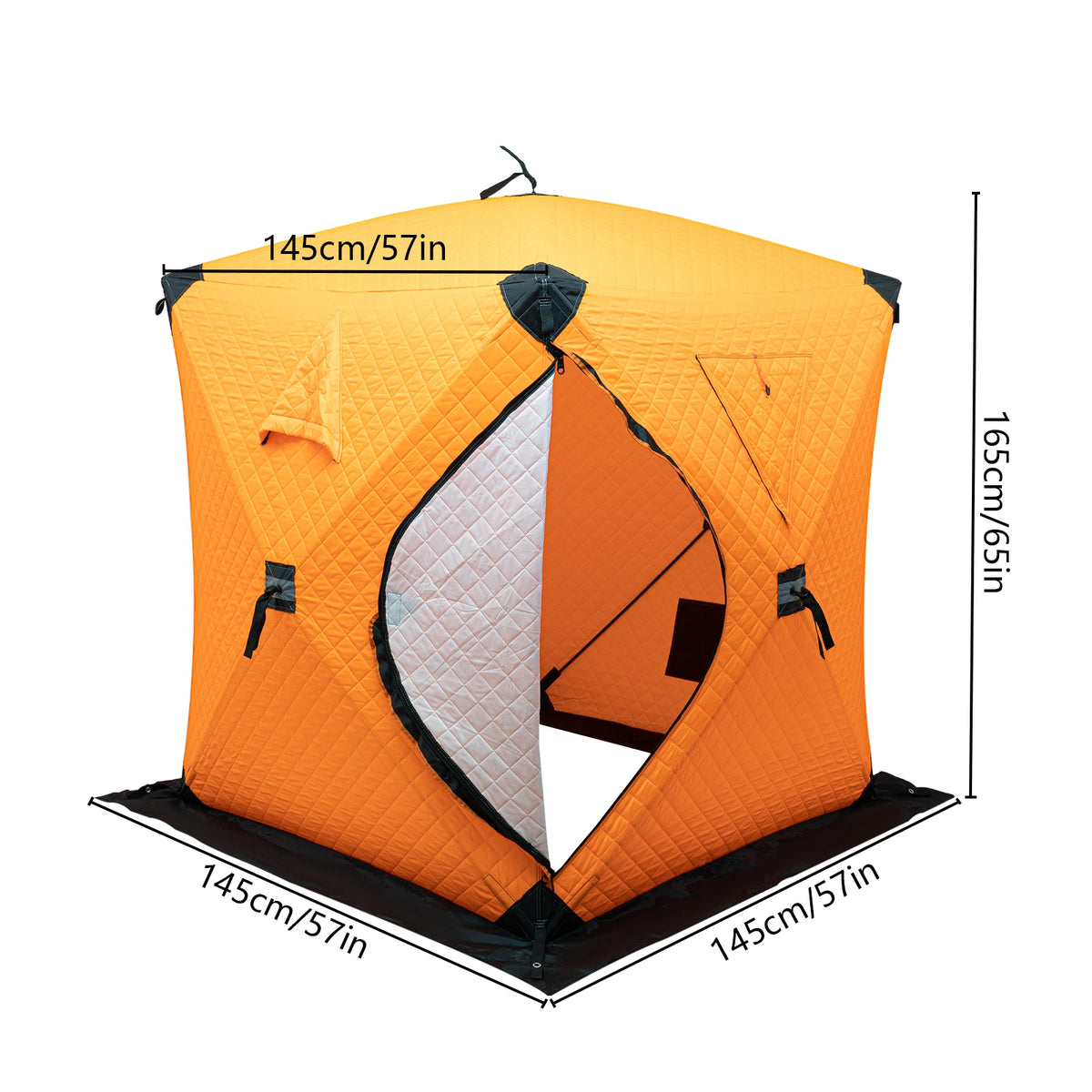 Orange/Blue/Red/Camouflage Ice Fishing Tent