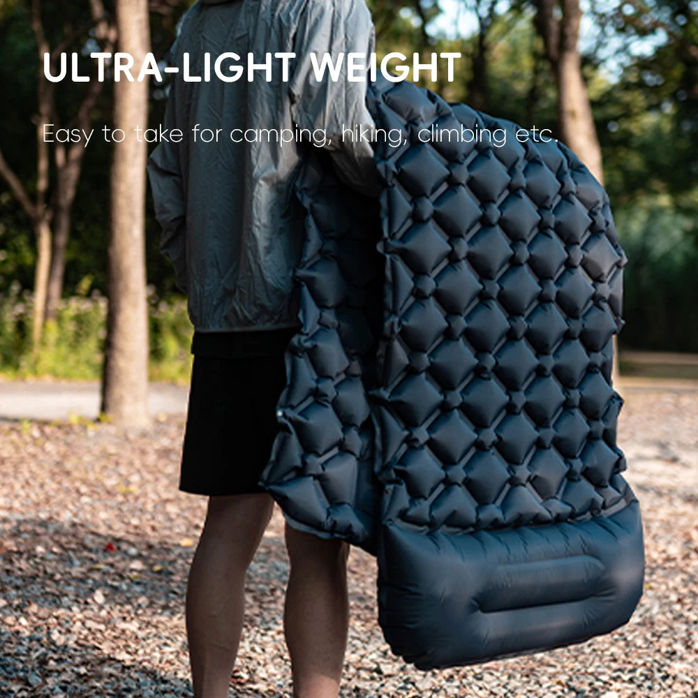 Inflatable Camping Mats Air Mattress With Pillow