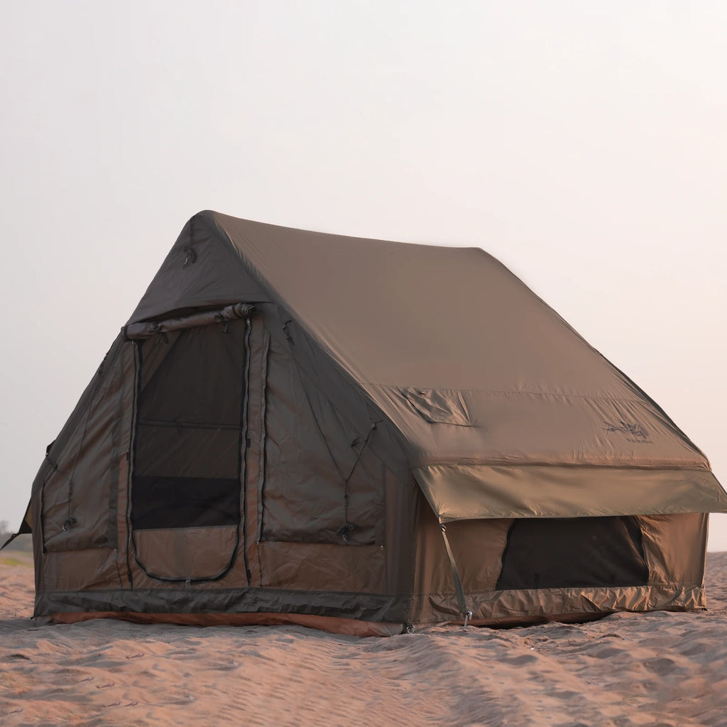 Inflatable Luxury Camping Tents With Stove Plug,