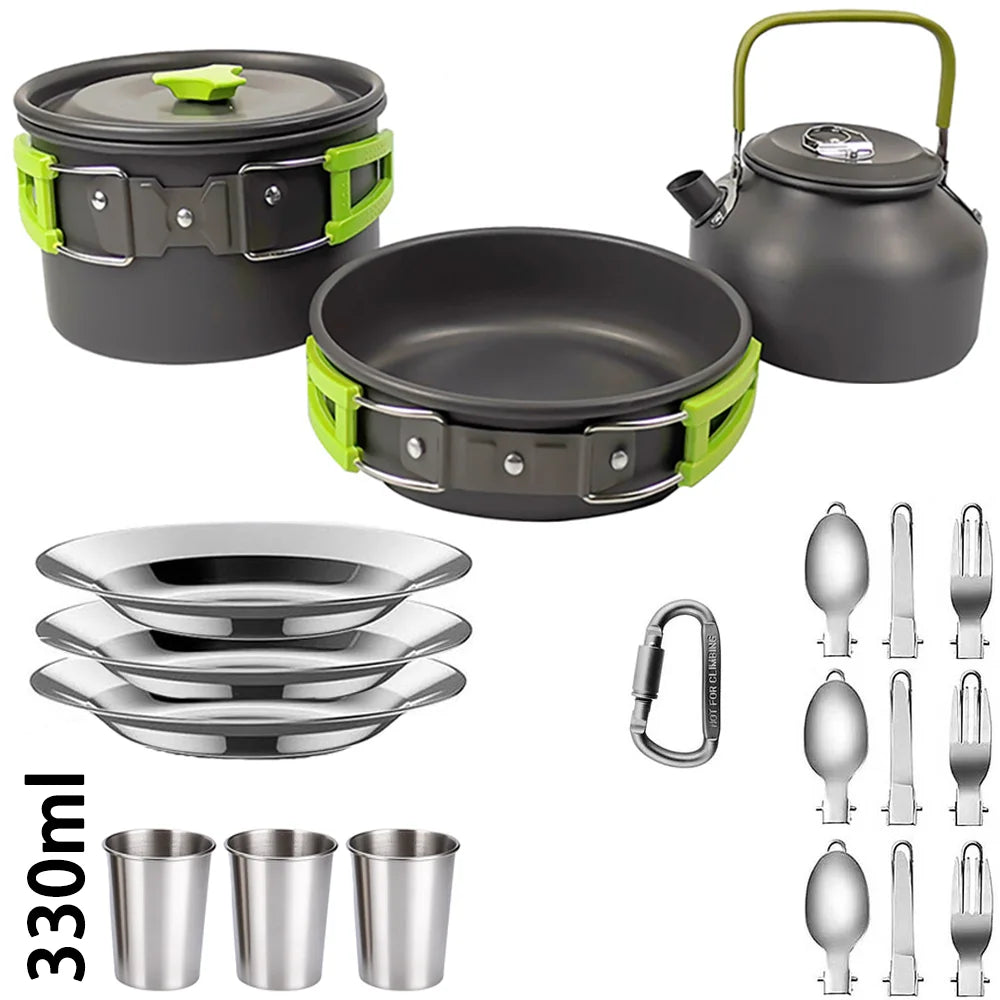 Camping Cookware Travel ware  For 2-3  Non-stick