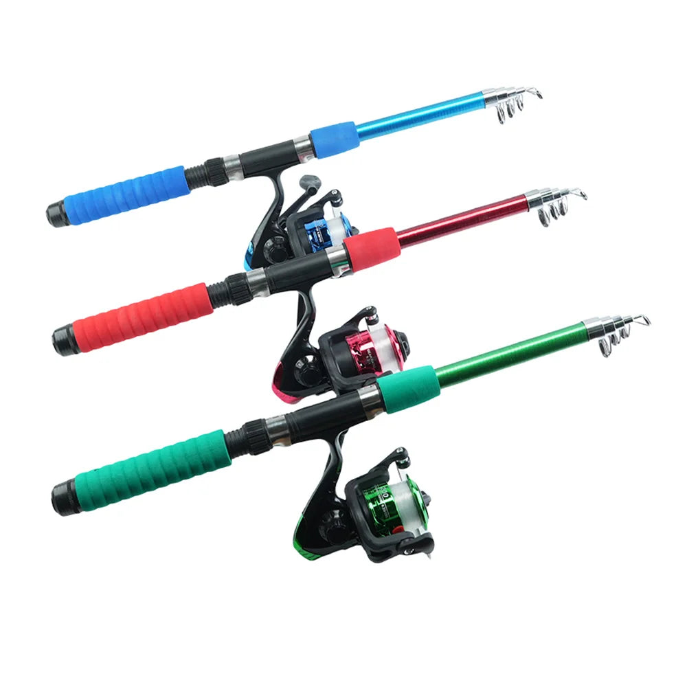 Fishing Pole Set Full Kits With Telescopic Fishing Rod