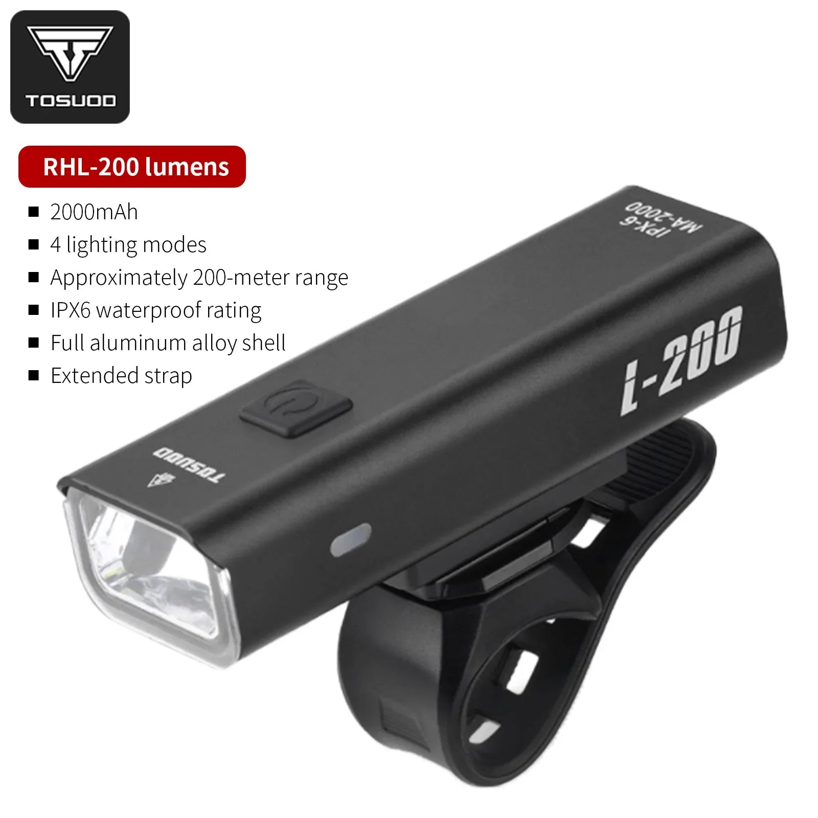 Mounted Bicycle Light With 1500 Lumens