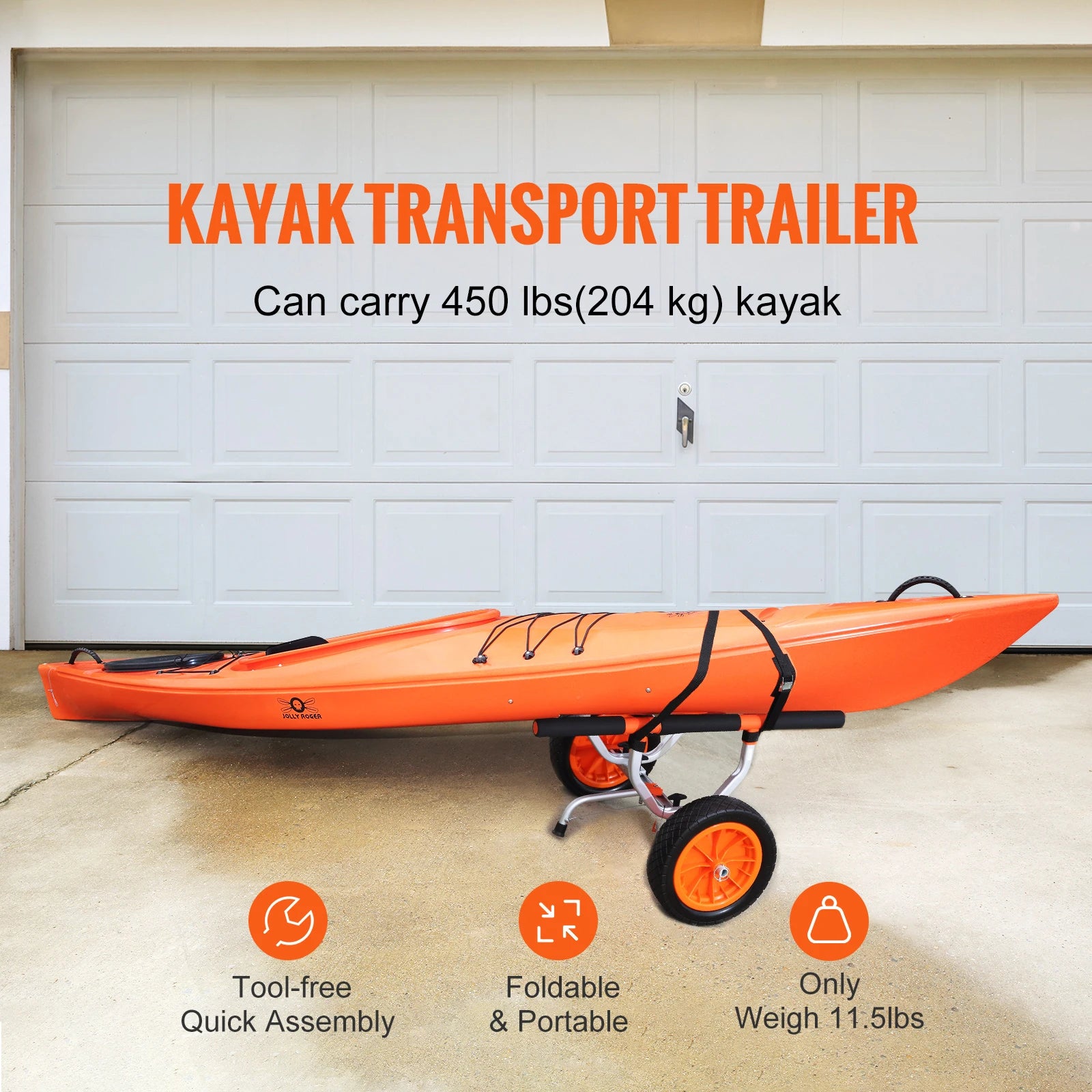 Detachable Kayak Trolley Cart
