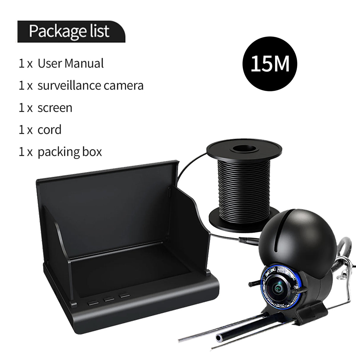 Ice Fishing Camera 1080P HD Infrared Night Vision Portable Underwater for Winter Lake  Fishing