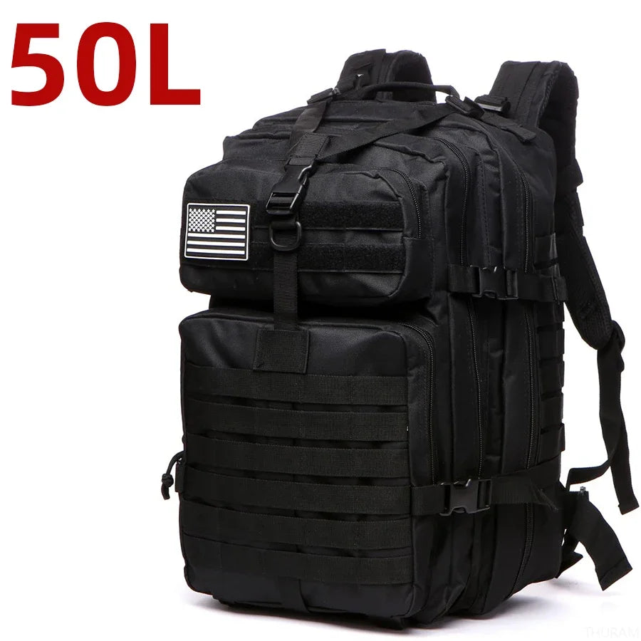 25L/50L  Nylon Waterproof  Backpack Outdoor Rucksacks