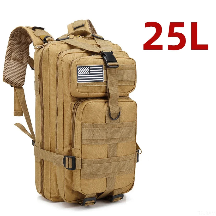 25L/50L  Nylon Waterproof  Backpack Outdoor Rucksacks