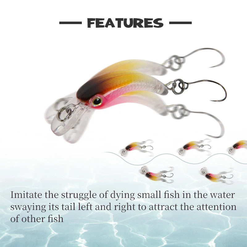 Floating Minnow Mini  Lure For Trout Bass Perch