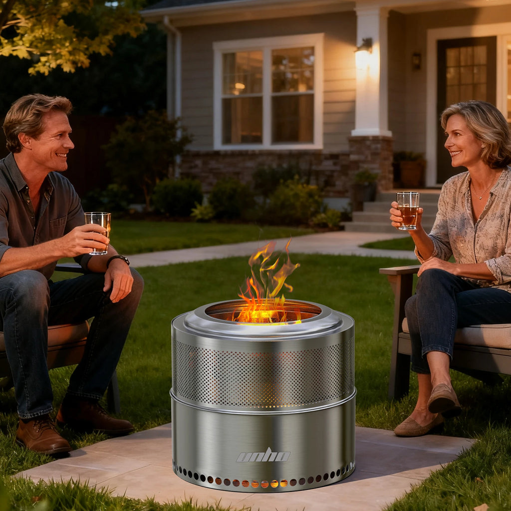 Wood Burning Stainless Steel Smokeless Fire Pit