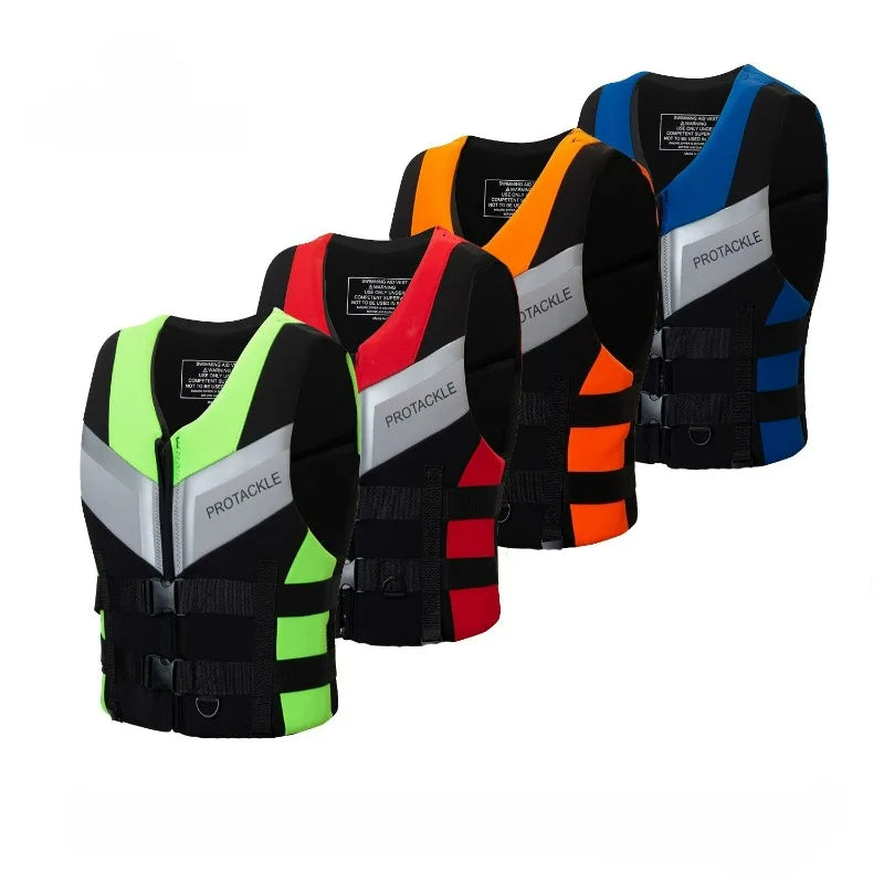 Buoyancy Vest with Zipper for Jet Ski Wakeboarding Paddleboarding