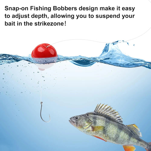 10Pcs Fishing Bobbers  Red/white Slip Bobbers