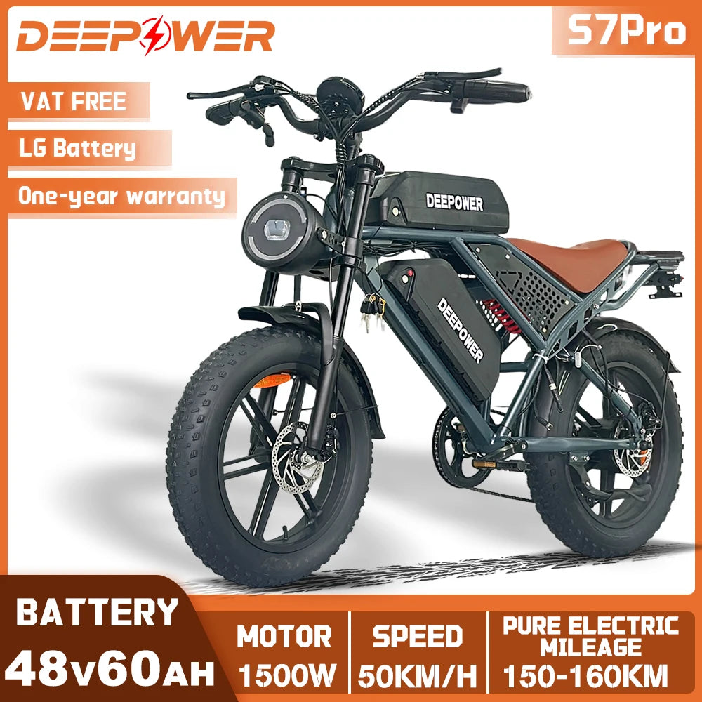 1500W Motor 48V Electric All-Terrain Motorcycle