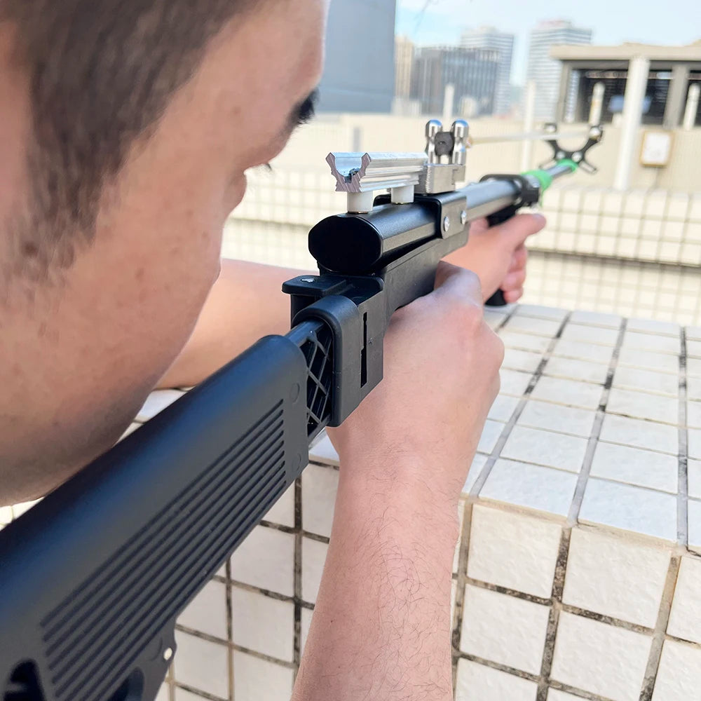 Powerful metal slingshot