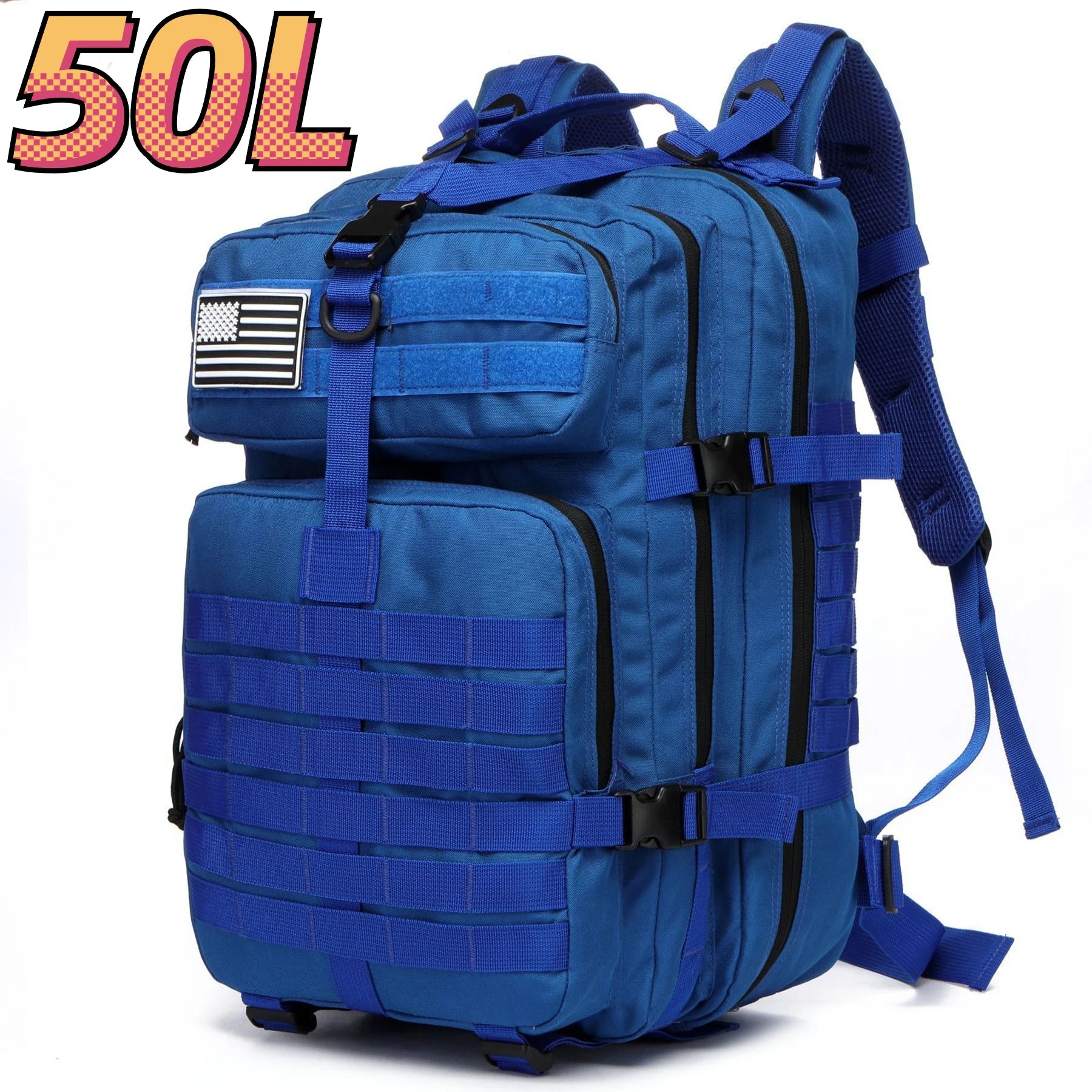 25L/50L  Nylon Waterproof  Backpack Outdoor Rucksacks