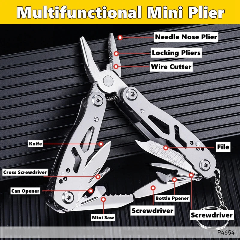 Pocket Mini Folding Small Multitool Outdoor Emergency Tool