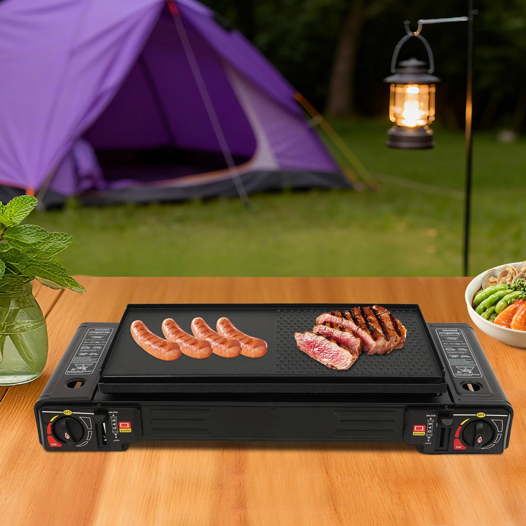 2 Burners Portable Camping Stove,