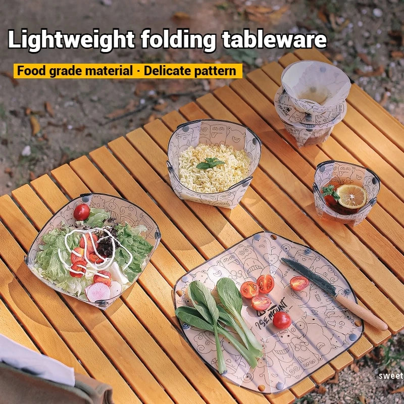 Lightweight Foldable Bowl Cups  Multi-purpose Tableware's