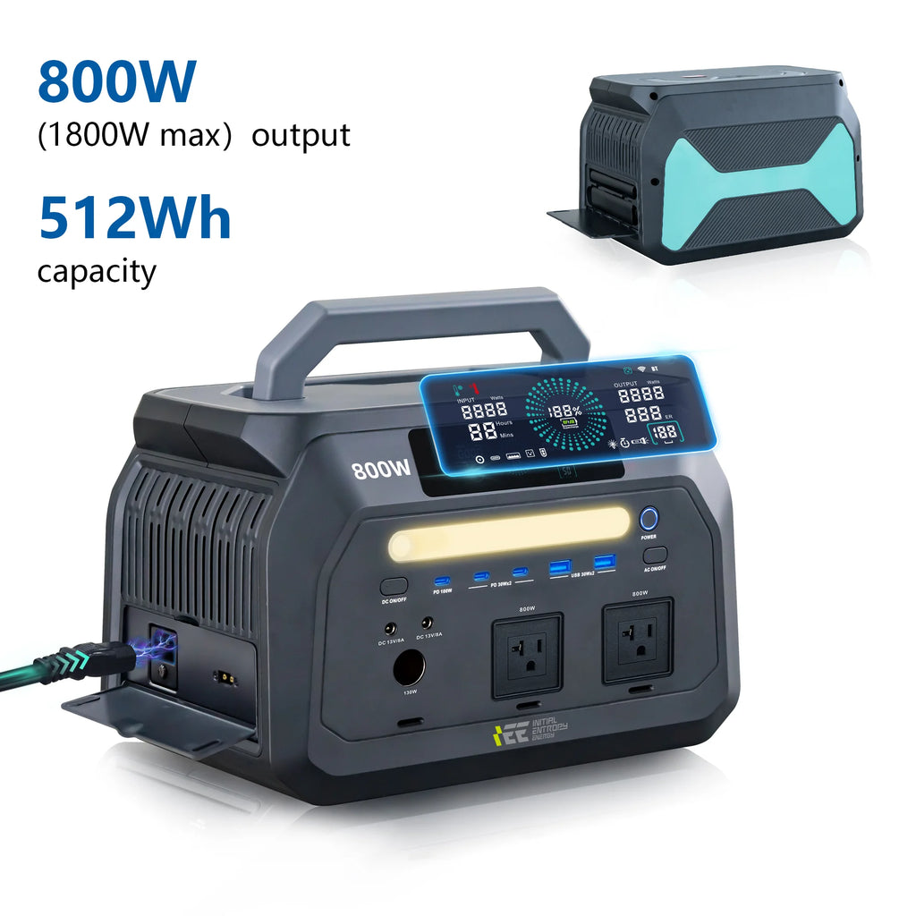 Quiet Solar Generator for Camping, Home Emergency, RV & Outdoor Travel