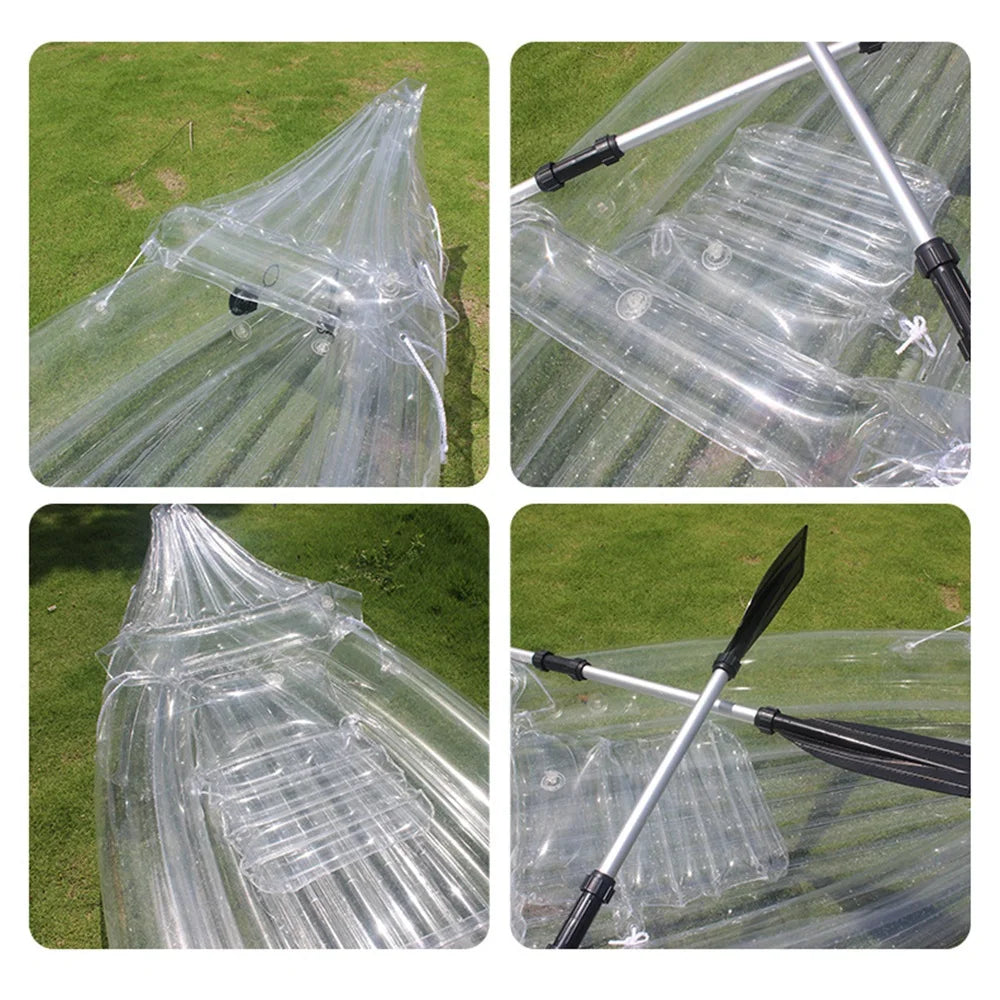 Two-Person Transparent PVC Inflatable Kayak