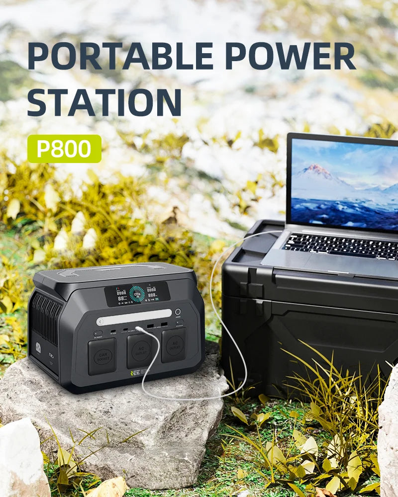 Quiet Solar Generator for Camping, Home Emergency, RV & Outdoor Travel