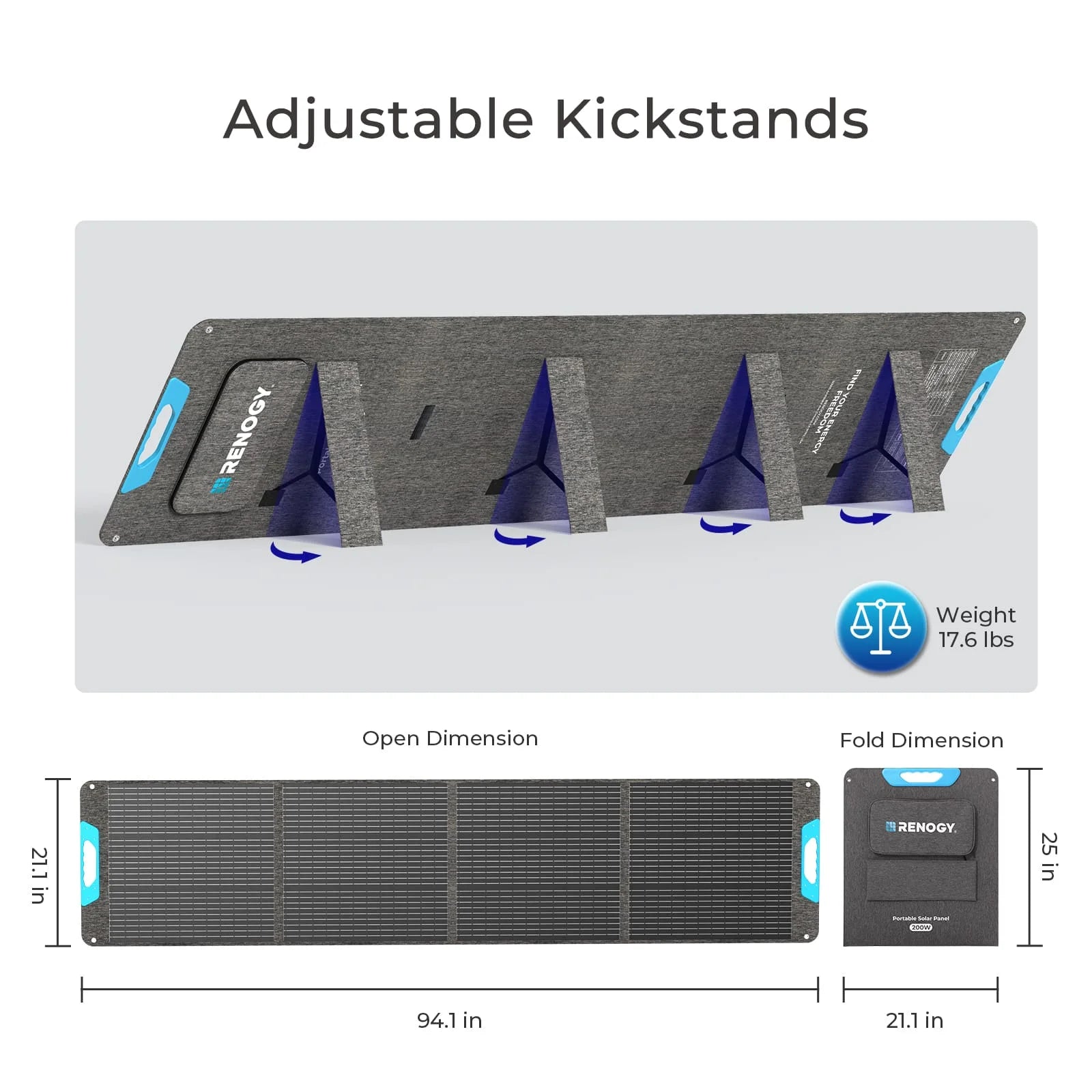 200W Portable Foldable Solar Panel for Power Station RV Camping