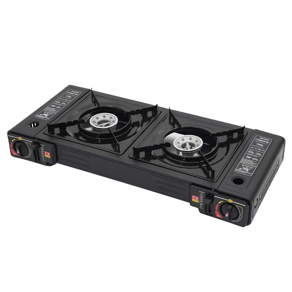 2 Burners Portable Camping Stove,