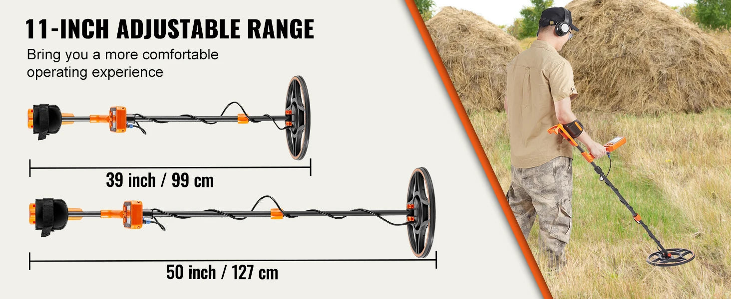 Professional Rechargeable Metal Detector for Treasure Hunting
