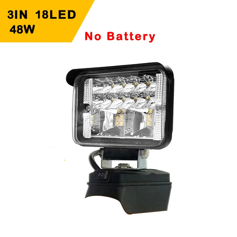 Outdoor Work Emergency Tool Light Fit Dewalt 18V