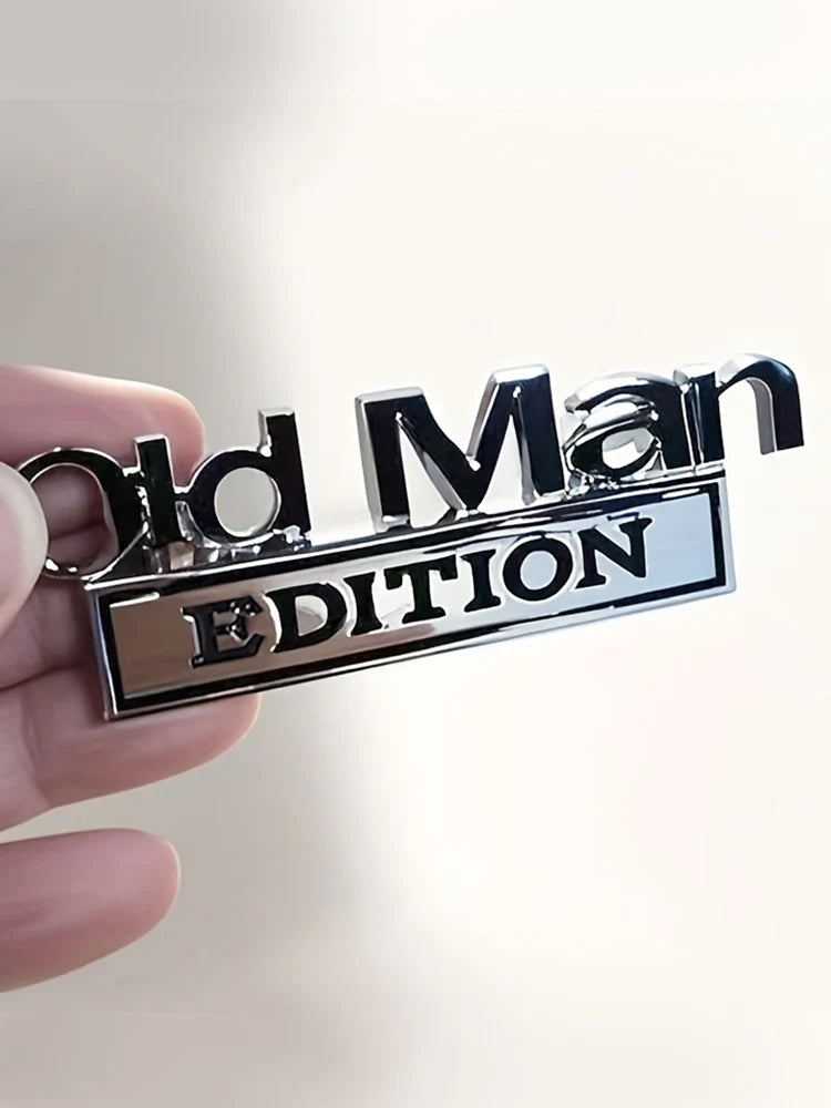 Old Man Edition 3D Emblem Sticker