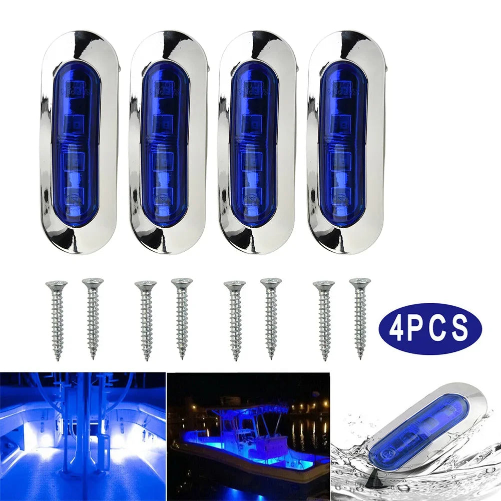 2-4Pcs 12V-24V  LED Boat Navigation Lights