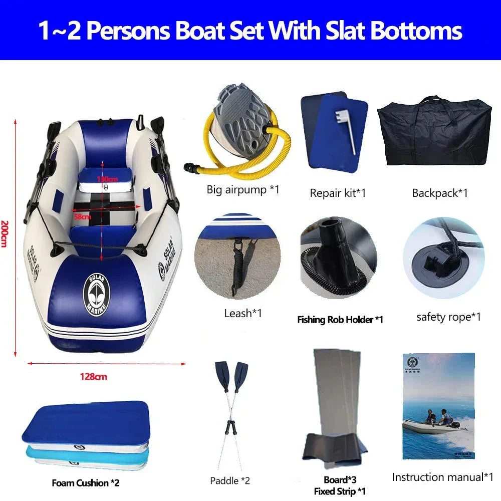 1.75-3.3m  Inflatable Boat with Slats Bottom for 1~6 Persons
