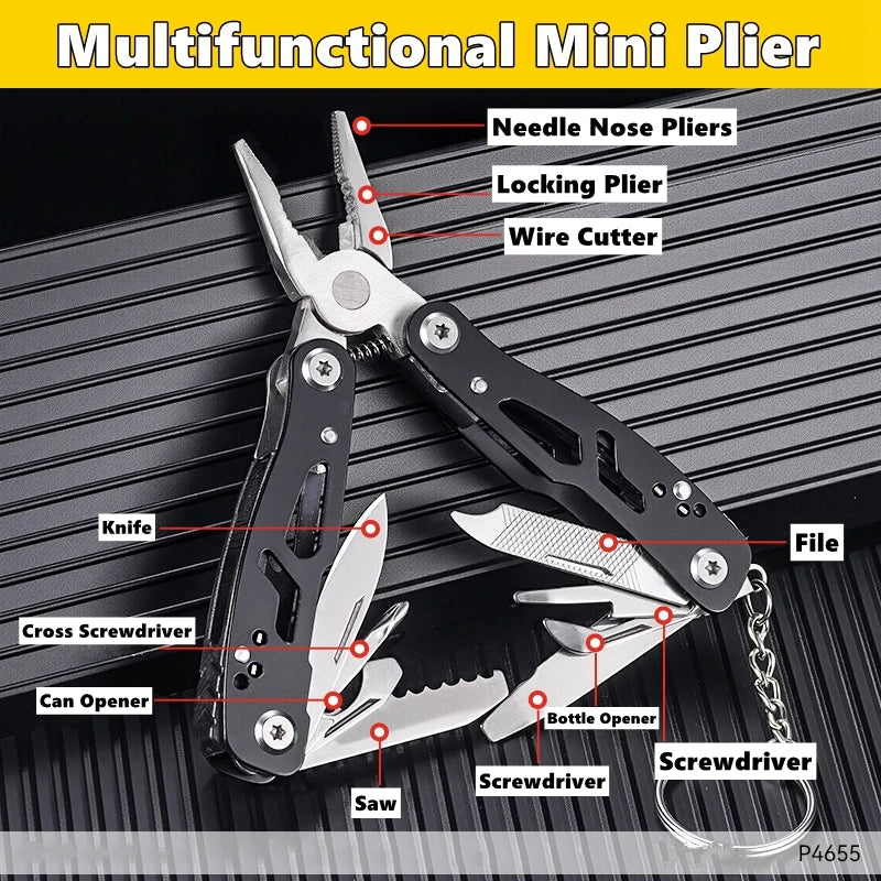 Pocket Mini Folding Small Multitool Outdoor Emergency Tool