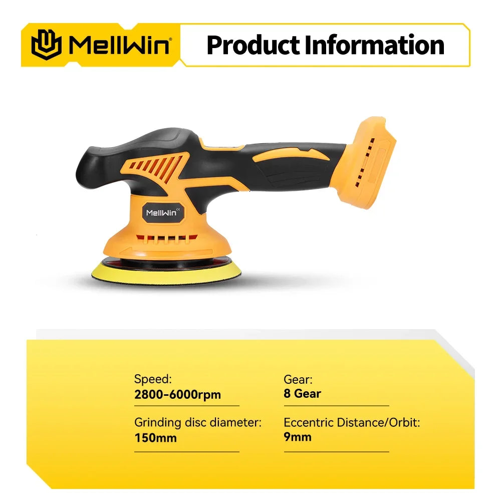 Digital Display Cordless Electric Polishing Waxing Sanding Machine